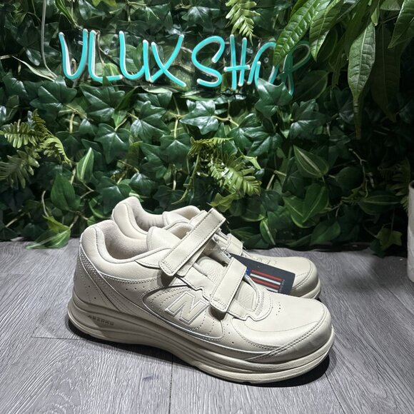 New Balance MW577VB Beige Strap Walking Shoes Leather DSL-2 Mens Size 9.5 D main image 9